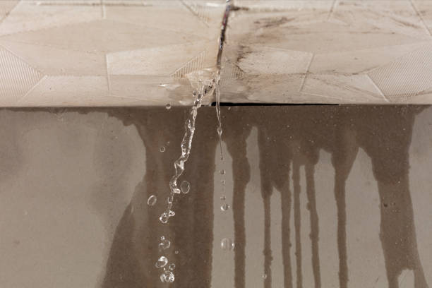 Professional Flood Damage Cleanup technician working in Rhome, TX
